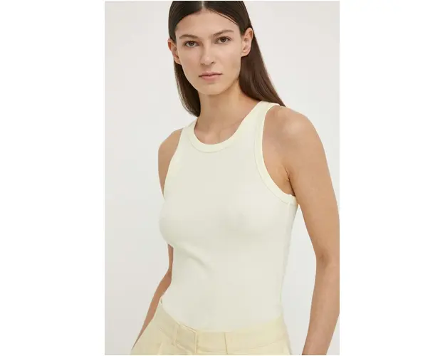 Samsoe Samsoe top femei, culoarea bej