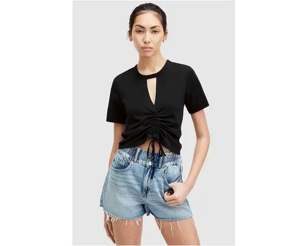 AllSaints tricou din bumbac culoarea negru