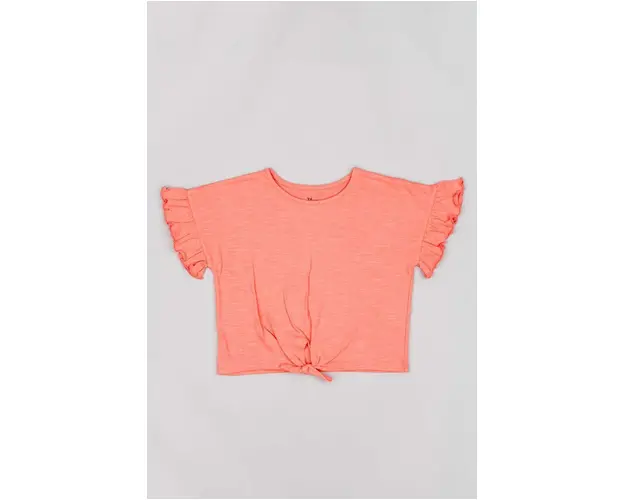 zippy tricou de bumbac pentru copii culoarea portocaliu