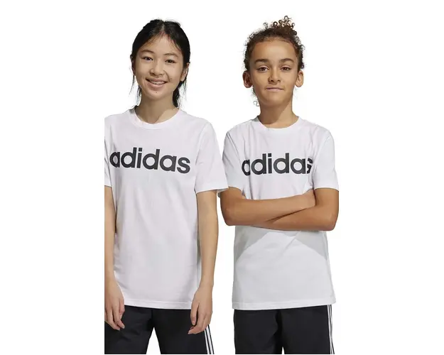 Adidas tricou de bumbac pentru copii U LIN culoarea alb, cu imprimeu