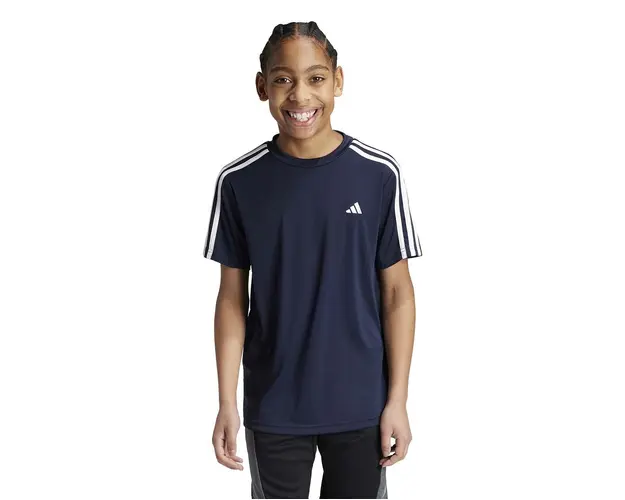 Adidas tricou copii U TR-ES 3S culoarea albastru marin, modelator