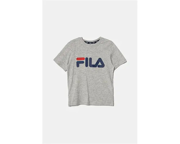 Fila tricou de bumbac pentru copii culoarea gri, cu imprimeu