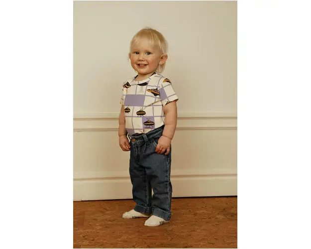 Mini Rodini tricou copii culoarea violet, modelator