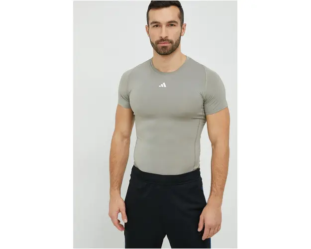 adidas Performance tricou de antrenament culoarea bej, uni IC2156