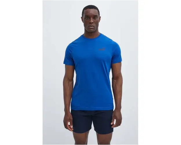 Puma tricou barbati, culoarea bleumarin, uni 586669