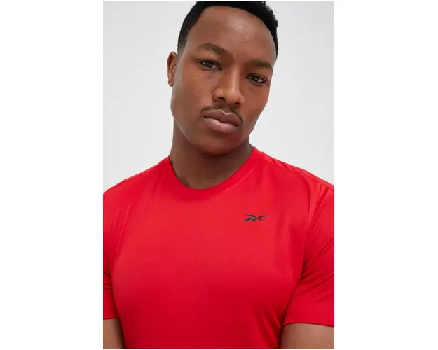 Reebok tricou de antrenament culoarea rosu, neted