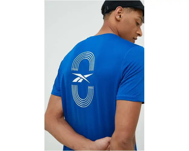 Reebok tricou de alergare cu imprimeu