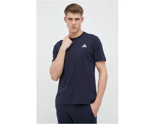 adidas tricou din bumbac culoarea bleumarin, uni HY3404