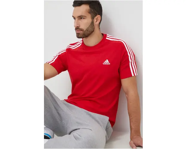 adidas tricou din bumbac culoarea rosu, cu model IC9339