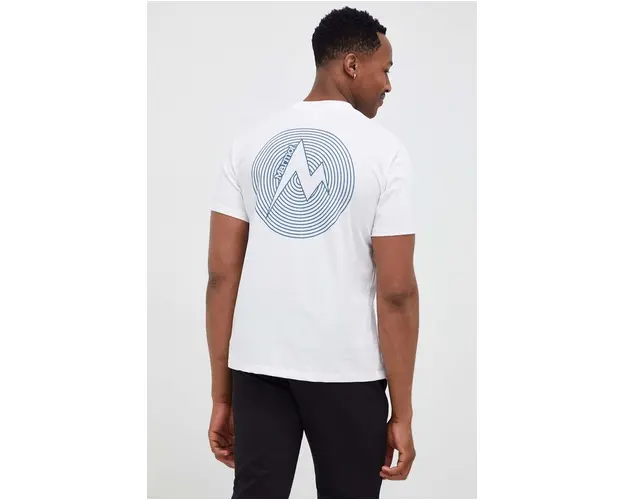 Marmot tricou barbati, culoarea alb, cu imprimeu