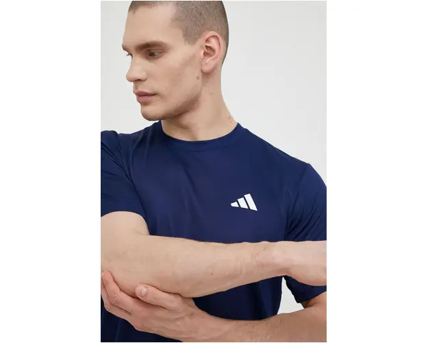 adidas Performance tricou de antrenament Train Essentials culoarea bleumarin, uni IC7429