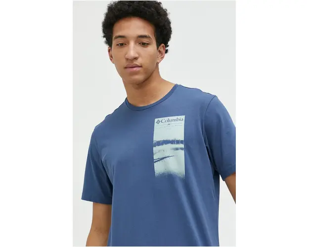 Columbia tricou din bumbac Explorers Canyon cu imprimeu 2036441