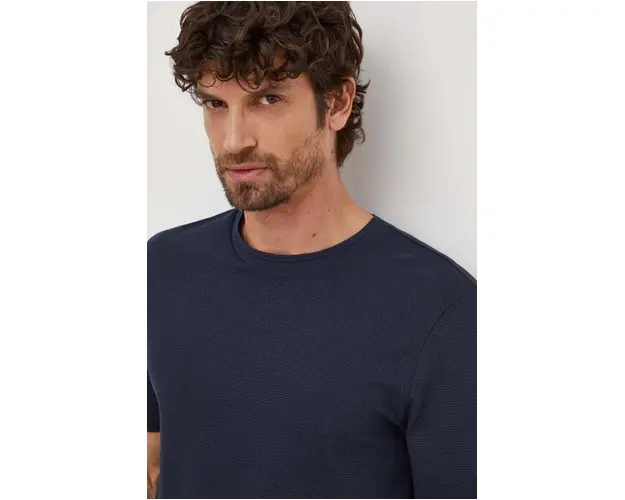 BOSS tricou barbati, culoarea bej, uni 50452680