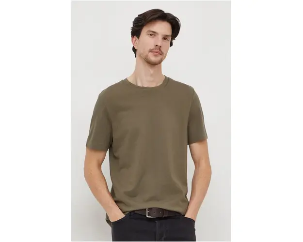 BOSS tricou barbati, culoarea bej, uni 50452680