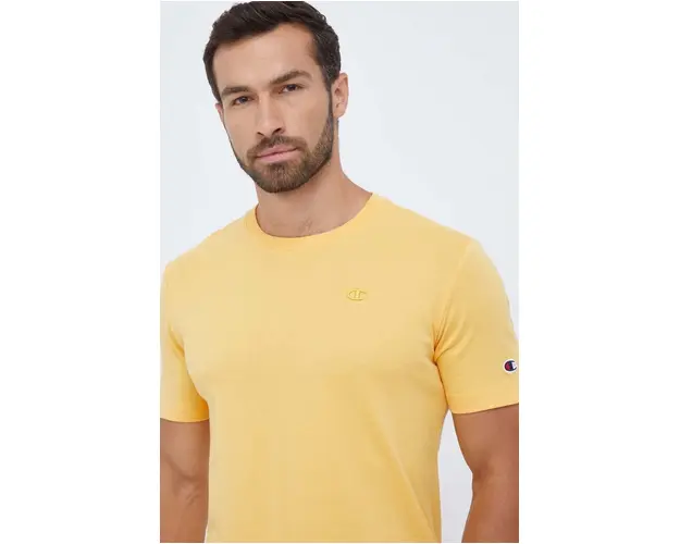 Champion tricou din bumbac culoarea portocaliu, neted
