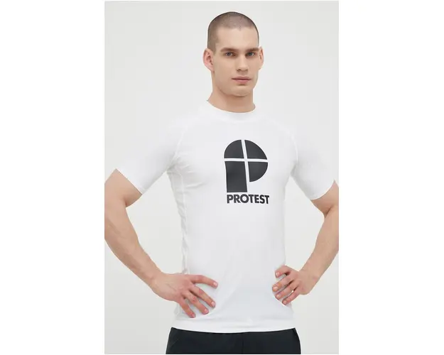 Protest tricou Prtcater barbati, culoarea alb, cu imprimeu