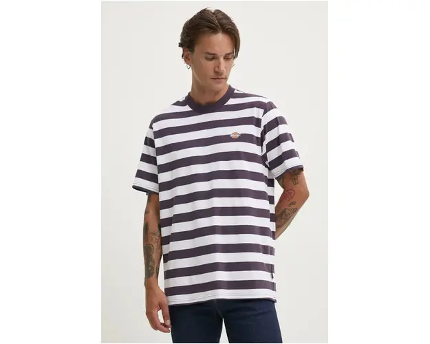 Dickies tricou din bumbac culoarea violet, modelator