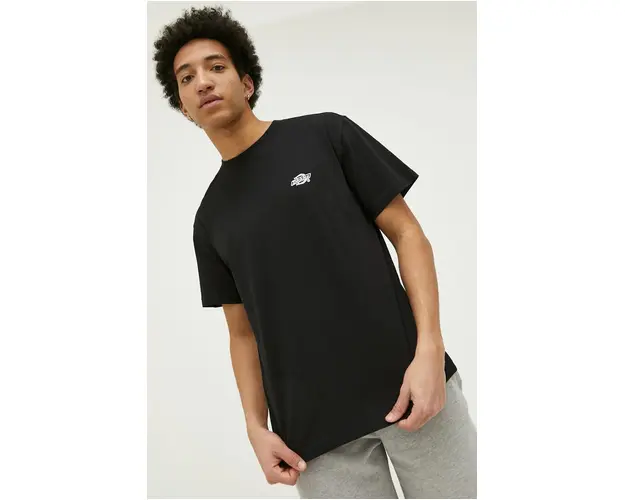 Dickies tricou din bumbac culoarea negru, cu imprimeu DK0A4YAIBLK1-BLACK