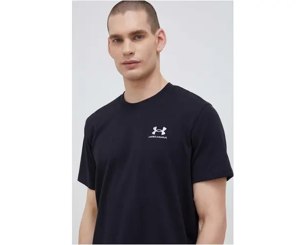 Under Armour tricou de antrenament Logo Embroidered culoarea negru, neted