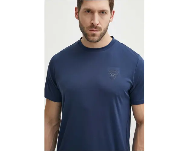 Rossignol tricou sport culoarea albastru marin, neted