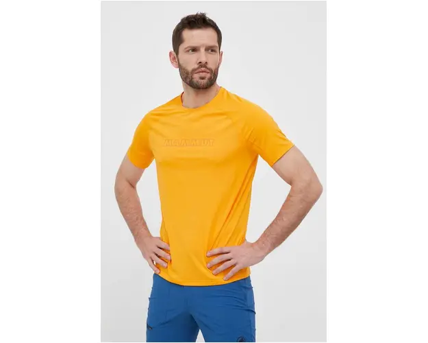 Mammut tricou sport Selun FL culoarea portocaliu, cu imprimeu