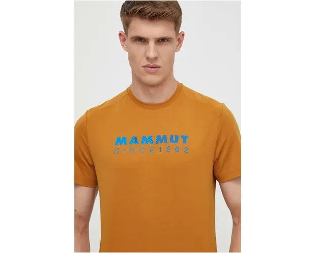 Mammut tricou sport Trovat Logo culoarea portocaliu, cu imprimeu