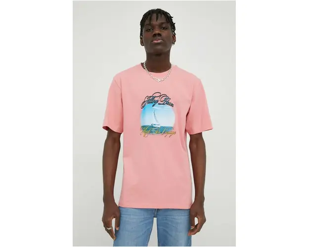 Filling Pieces tricou din bumbac culoarea roz