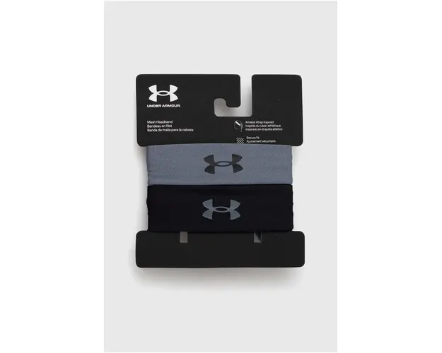 Under Armour bentite pentru cap Mesh 2-pack culoarea negru