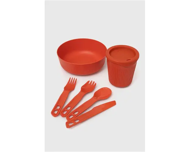 Sea To Summit serviciu pentru mancare Passage Dinnerware Set 1 Person culoarea rosu, ACK0370511P