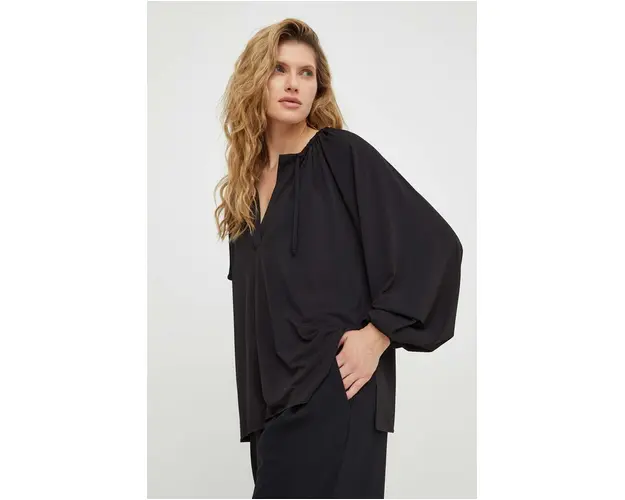 Day Birger et Mikkelsen bluza femei, culoarea negru, neted