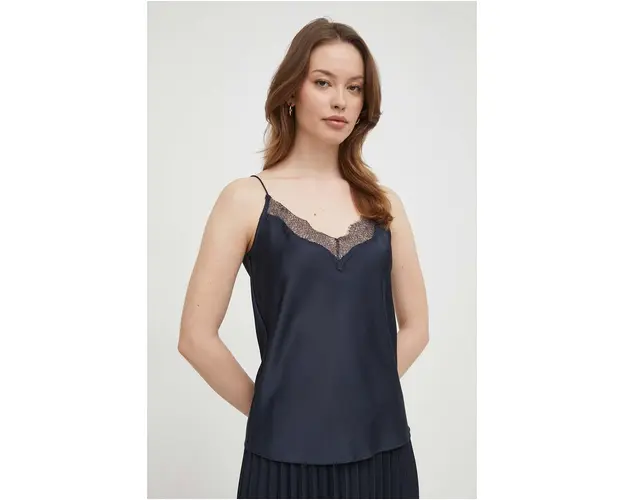 Joop! bluza femei, culoarea albastru marin, neted