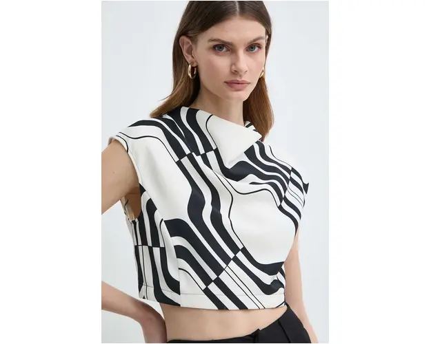Marella bluza femei, culoarea negru, modelator, 2413161023200