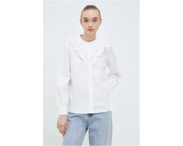 Levi's camasa de in culoarea alb, regular