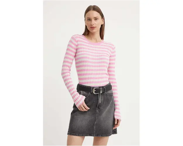 Résumé pulover ArlieRS Knit Blouse femei, culoarea roz, light, 20361115