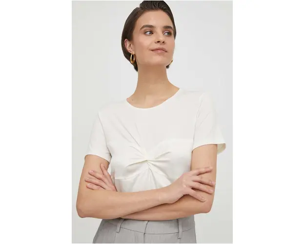 Sisley tricou femei, culoarea bej