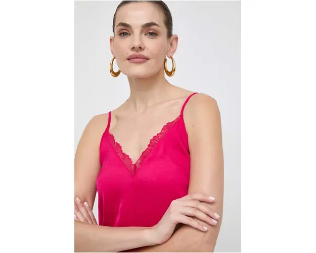 Morgan bluza femei, culoarea roz, neted