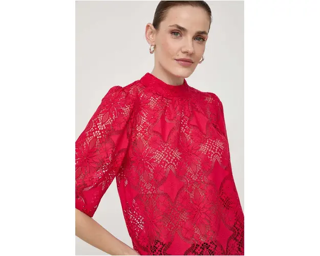 Morgan bluza femei, culoarea rosu, neted