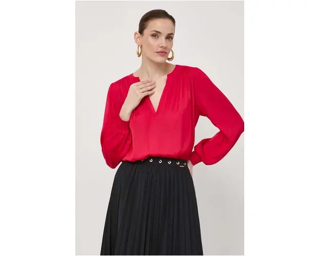 Morgan bluza femei, culoarea rosu, neted