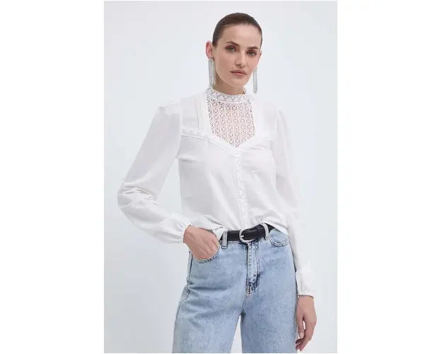 Morgan bluza TRIL femei, culoarea bej, neted, TRIL