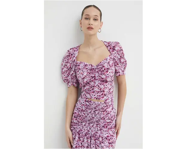 IRO bluza din amestec de matase modelator