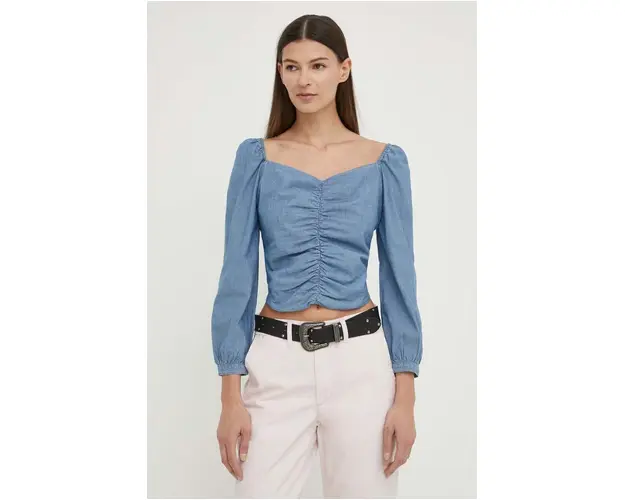 Levi's bluza subtire de blugi femei, neted