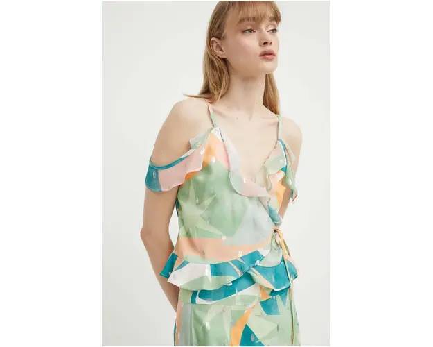 Never Fully Dressed top culoarea verde, modelator