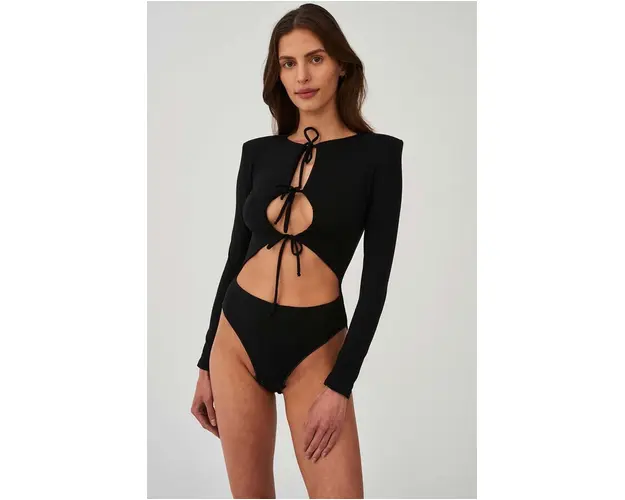 Undress Code body Con te Bodysuit femei, culoarea negru, neted, 535