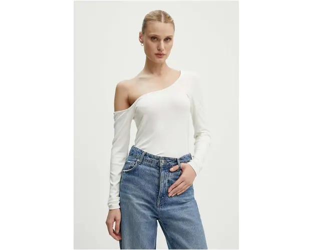 Bruuns Bazaar longsleeve LuteaBBCelisa top culoarea bej, BBW3978