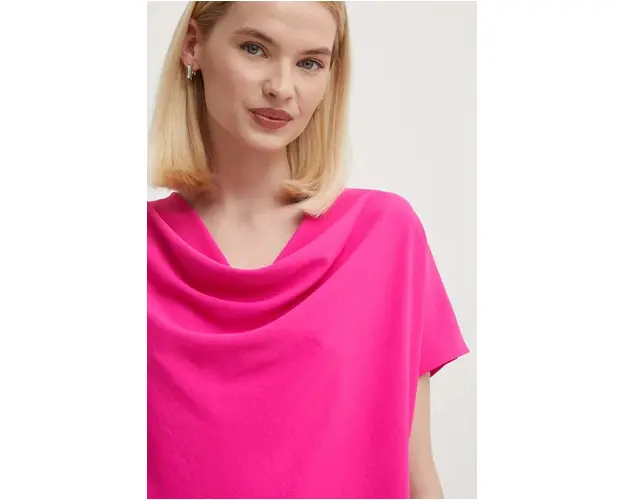 Joseph Ribkoff bluza femei, culoarea roz, neted, 241099