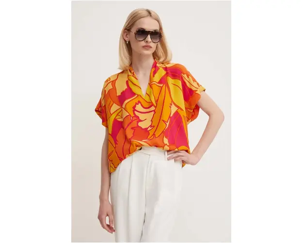 Joseph Ribkoff bluza femei, culoarea portocaliu, modelator, 242008