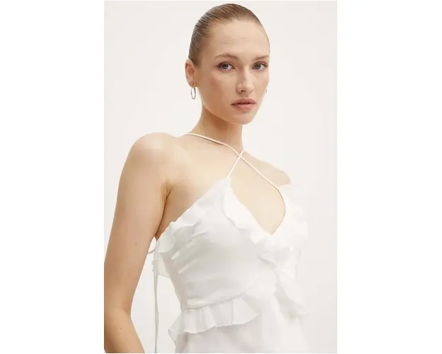 Bardot bluza MARSELLA femei, culoarea alb, neted, 59339TB