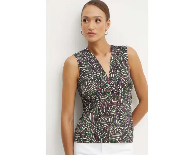 Morgan bluza DHUMI femei, culoarea verde, modelator, DHUMI