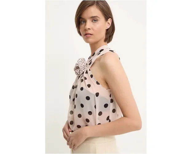 Sandro Ferrone top culoarea bej, modelator, SFS32XBDMARINA