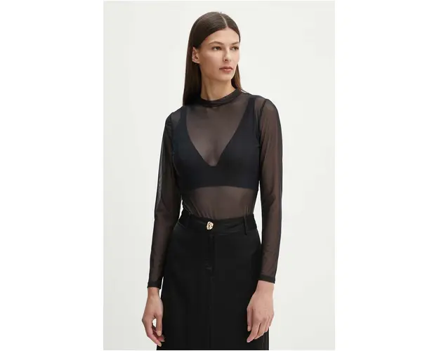 Undress Code body STAY SIMPLE THONG femei, culoarea negru, neted, 499